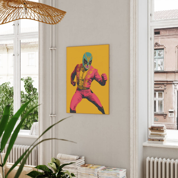 Retro Lucha Libre Pop Art Print